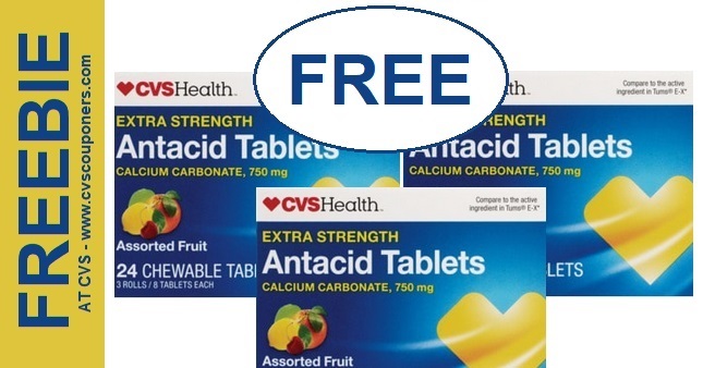 FREE CVS Health Antacid Tablets at CVS 1124-1130