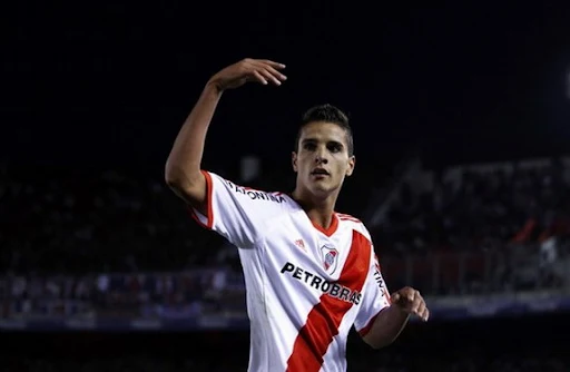 Erik Lamela has bid farewell to the River Plate fans