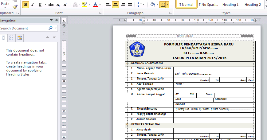 Contoh Artikel Pendidikan Smp - Fontoh