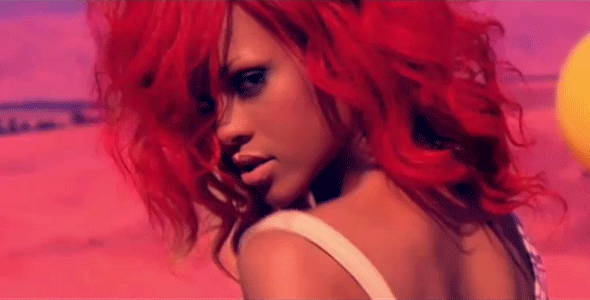 rihanna red hair 2010 only girl. rihanna red hair 2010 only