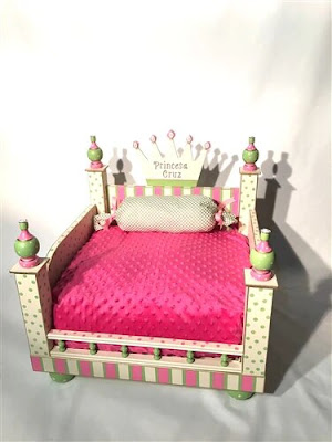 Princess Pink Designer Dog Bed - posh puppy boutique
