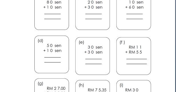 Soalan Matematik Tajuk Wang Tahun 5 - Viral Blog p