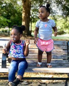 Adorable photos of Davido's daughters Imade and Hailey