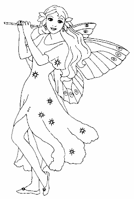 Fairy Coloring Pages on Fairy Coloring Pages