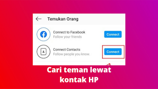 Cara Mencari Teman Di Instagram Lewat Kontak HP