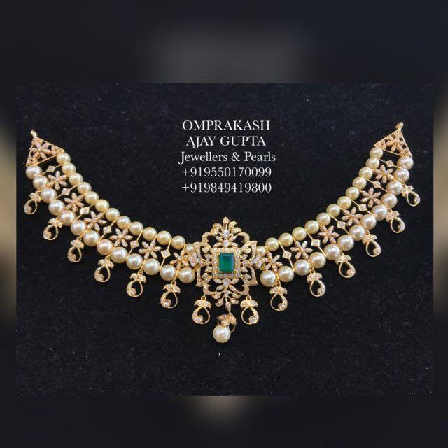 Pearl Choker from Omprakash Jewellers 