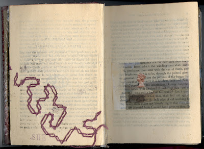 Erin Curry art-She altered book Eliza and George