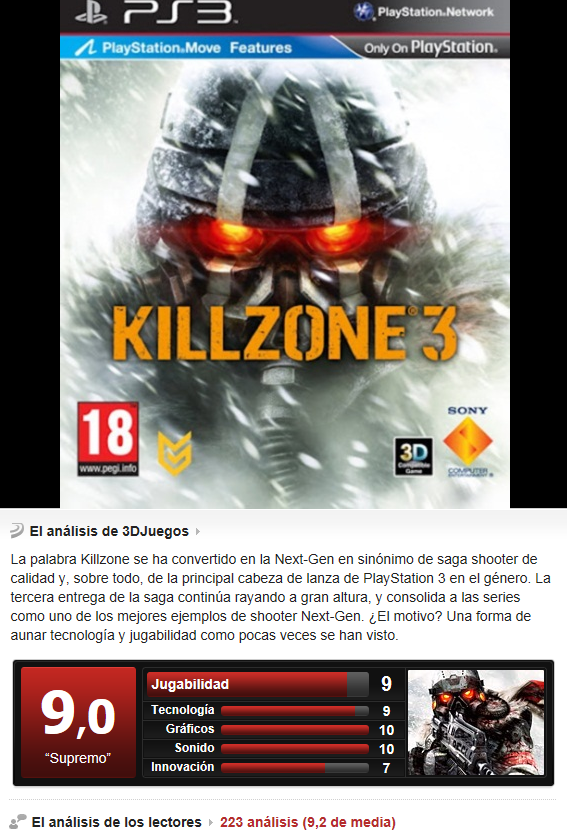 Killzone 3 -PS3-