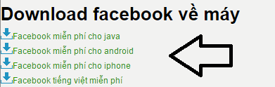 Tải facebook về máy