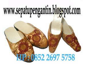 selop pengantin sepatu pengantin