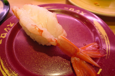 Sushiro, big red shrimp nigiri