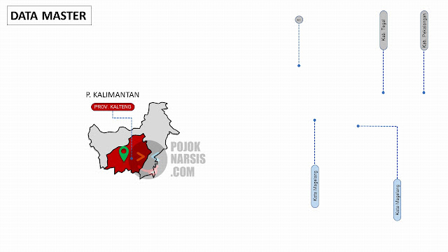 Peta Kalimantan Tengah Editable Powerpoint