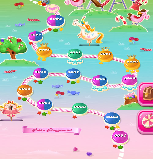 Candy Crush Saga level 6081-6095