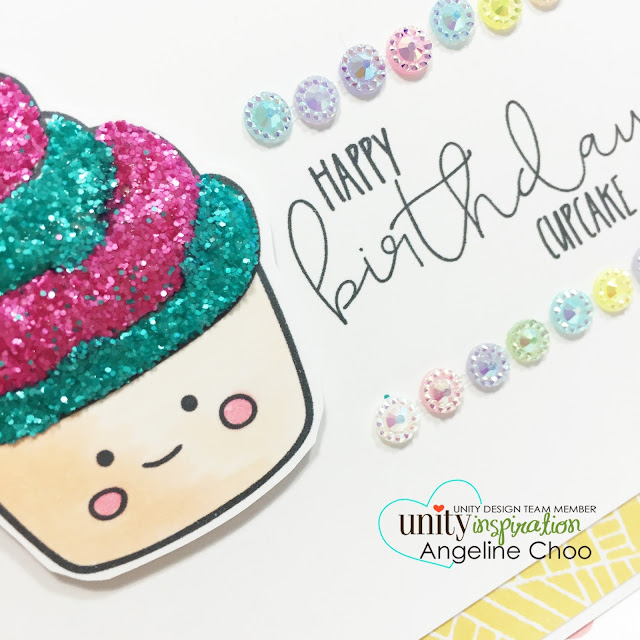 ScrappyScrappy: Cutie Cakes [NEW VIDEOS] #scrappyscrappy #unitystampco #stamp #card #glitter #birthday #cupcake #copic