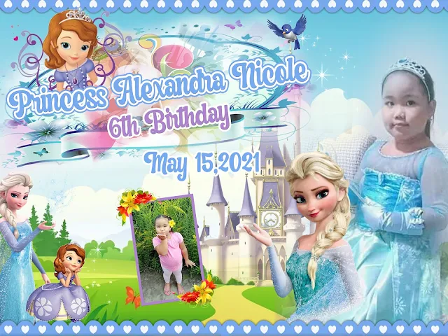 Sofia the First Tarpaulin  is free for personal and commercial use. All I ask is that you don't sell it. This is a versatile design that you can use for a variety of projects.