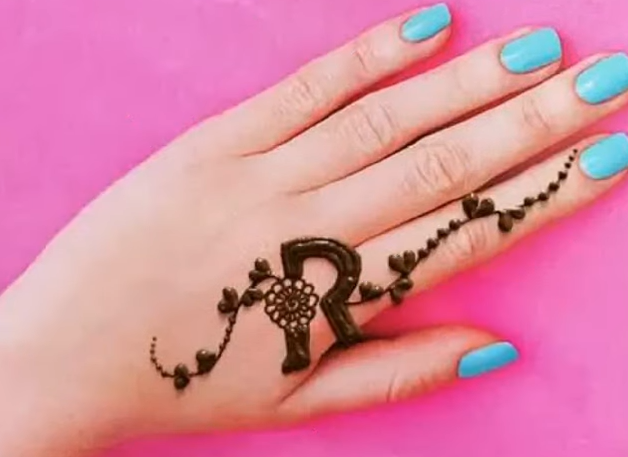 Mehndi designs with letters - Mehndi designs with letters - NeotericIT.com