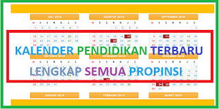 Download Kalender Pendidikan 2018/2019 TK SD SMP SMA SMK Terbaru