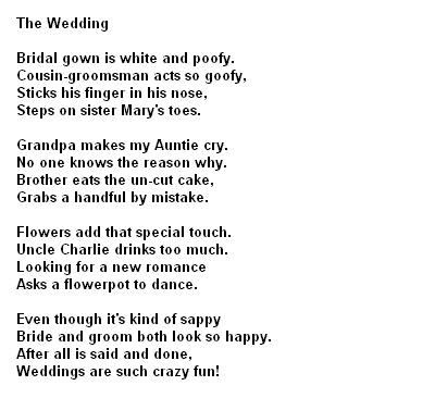 humorous marriage poems