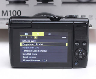 Jual Kamera Canon M100 Built-in Wi-Fi TouchScreen