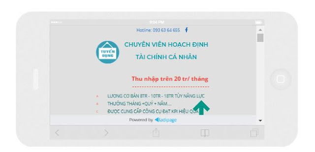 Template blogspot Landing page responsive ngang
