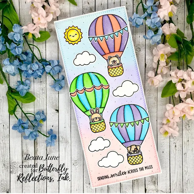 Sunny Studio Stamps: Balloon Rides Customer Card by Beata June