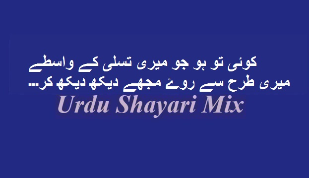 Koi tau ho jo meri tasalli | Urdu shari |Sad poetry
