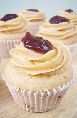 Peanut Butter and Jelly Cupcakes