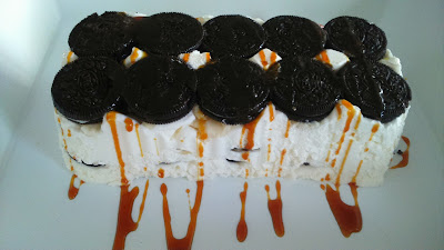 Tarta helada de galletas Oreo. Patedeloca.