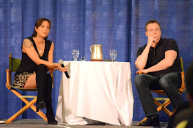 Lexa Doig (Dr. Carolyn Lam) and Michael Shanks (Dr. Daniel Jackson) at Shore Leave 41