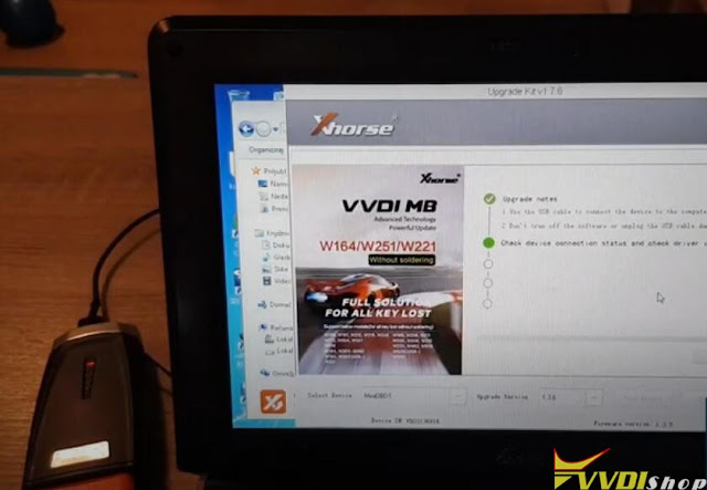 Update Xhorse VVDI Mini OBD Tool via PC 5