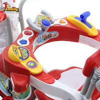 family kelinci pesawat musik dobel tricycle