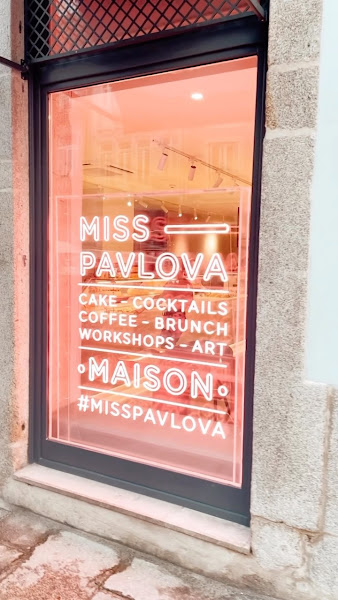 Miss Pavlova store front neon