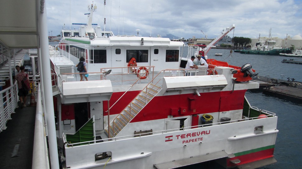 Le Terevau à la gare maritime de Papeete