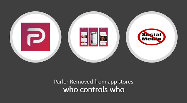 Parler Removed from app stores , who controls who