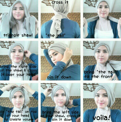 Tutorial Hijab Simple Tanpa Jarum Pentul yang Mudah Diaplikasikan