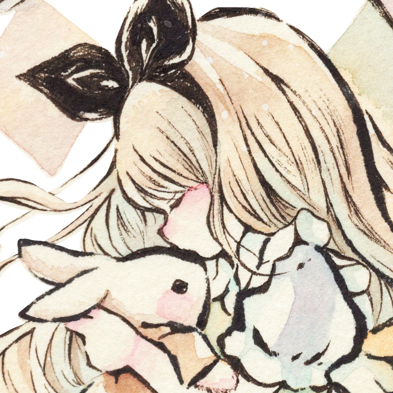フリーアイコン アリス 無料配布 不思議の国のアリスの女の子のおしゃれかわいい 手書きイラスト ツイッター インスタ Line各sns用フリー素材 遠北ほのかのイラストサイト