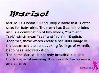 meaning of the name "Marisol"