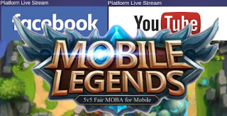 Cara Live Streaming Mobile Legends di Facebook dan Youtube