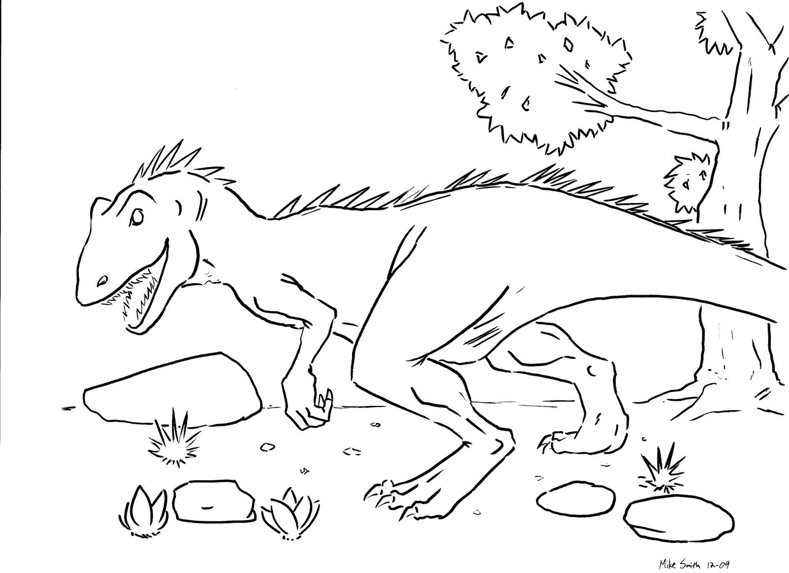 Disegni da colorare Coloring drawings for kids dinosauro brontosauro