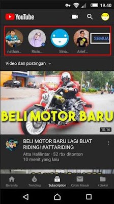 Fitur Baru Youtube "Stories Youtube" manfaat dan penggunaanya