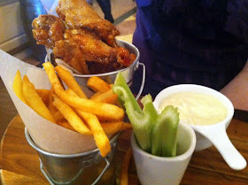 Stitch and Bear - Crispy chicken wings at the Wild Boar pub in Stepaside