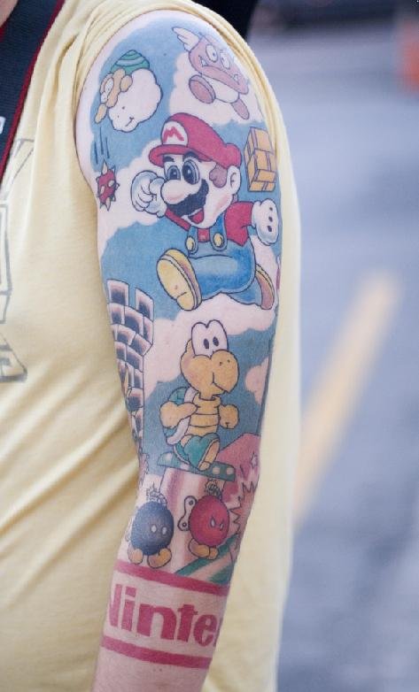 flower sleeve tattoo 