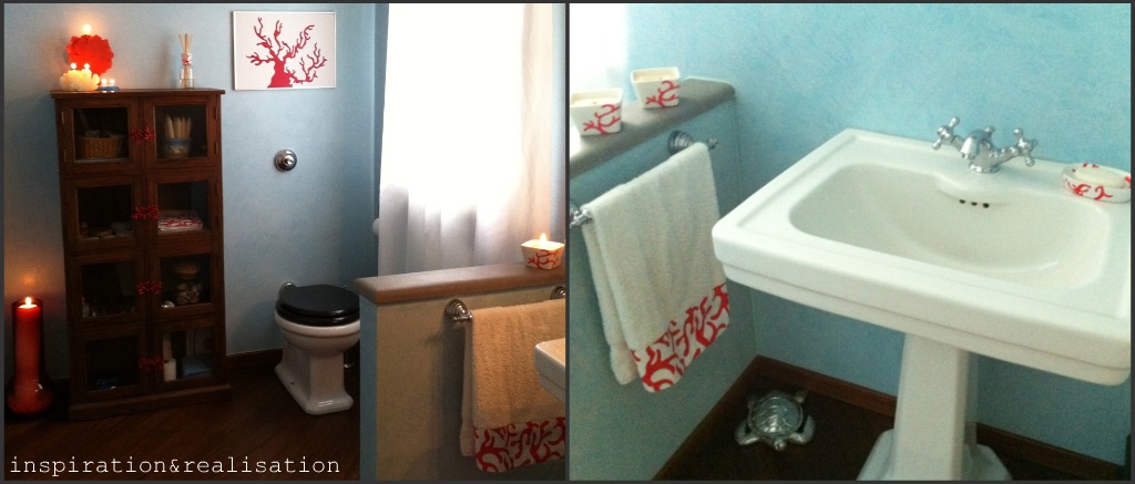 inspiration and realisation: DIY fashion blog: powder room complete!