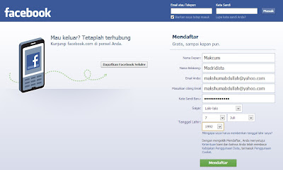 Cara Membuat Akun Facebook (FB) Terbaru Lengkap