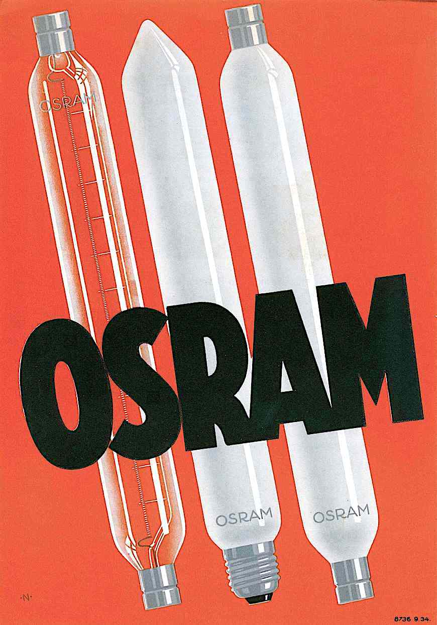 a Walter Nehmer illustration for Osram light bulbs
