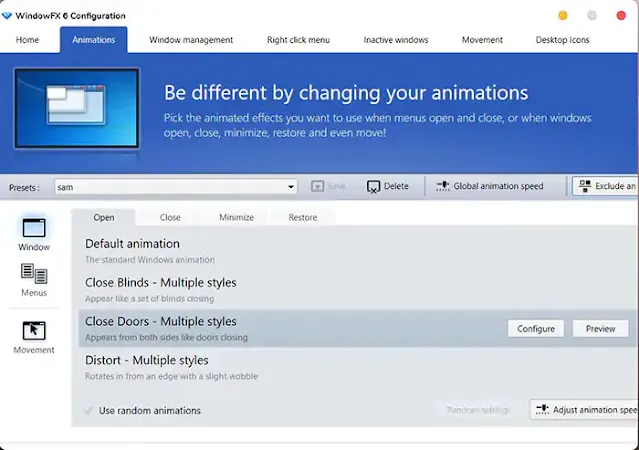 Menambahkan Animasi Buka Tutup Aplikasi di Windows 10