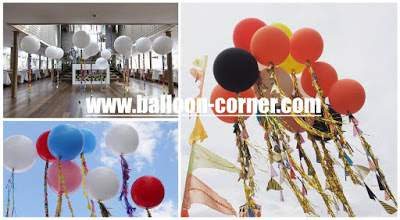 Contoh Aplikasi Dekorasi Balon Latex Warna Jumbo