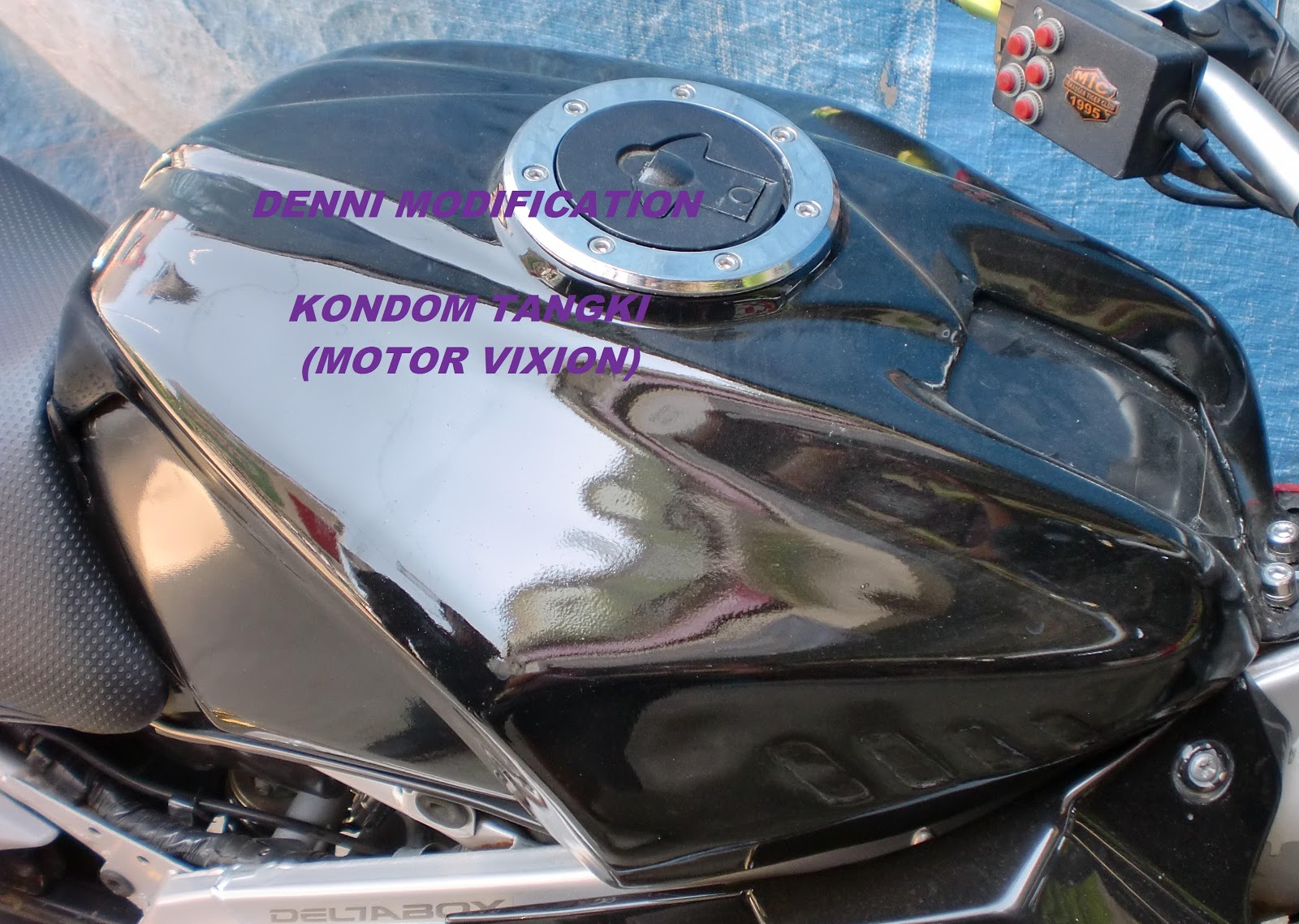 DENNI MODIFICATION ALAT VARIASI KONDOM TANGKI MOTOR VIXION  