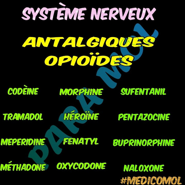 SYSTEME NERVEUX I  Analgésique : Les Opiaces