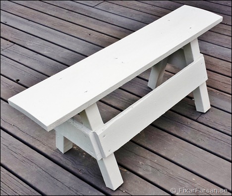 Liten-Bänk-Målad-Klar